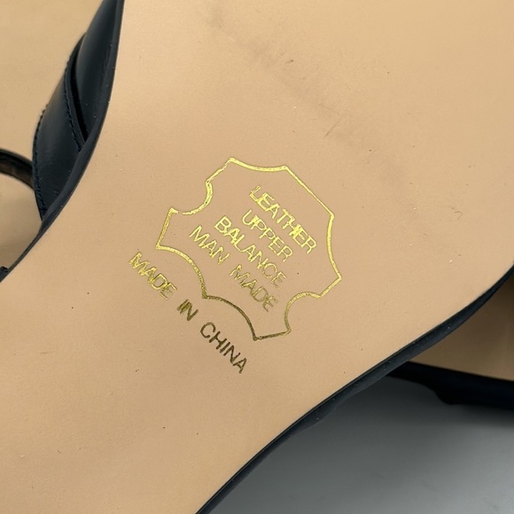 Penaljo black ankle strap sandals, size 5.5 - Picture 9 of 10